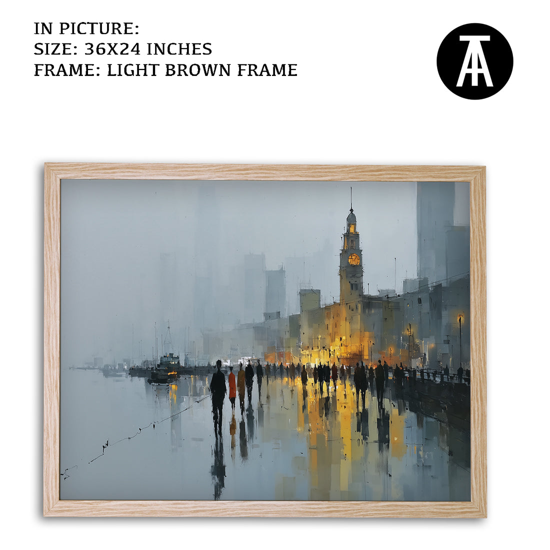 Artwork in Metal Earling Silver Frame