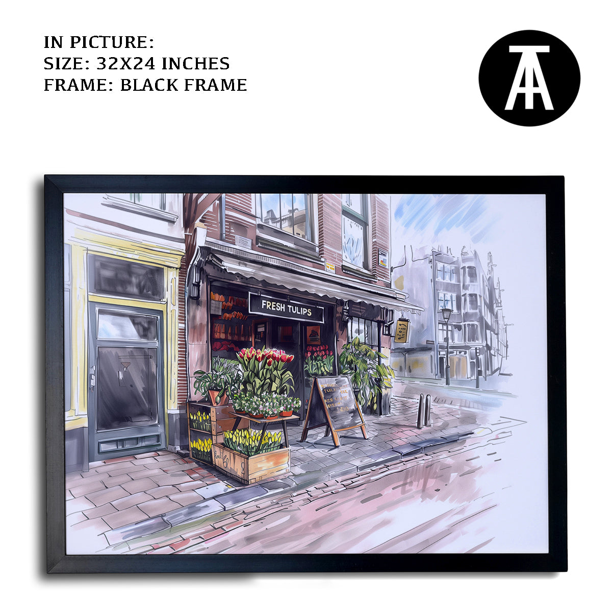 Artwork in Metal Earling Silver Frame