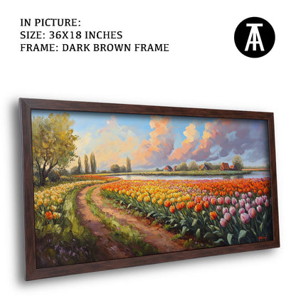 Artwork in Metal Champagne Gold Frame
