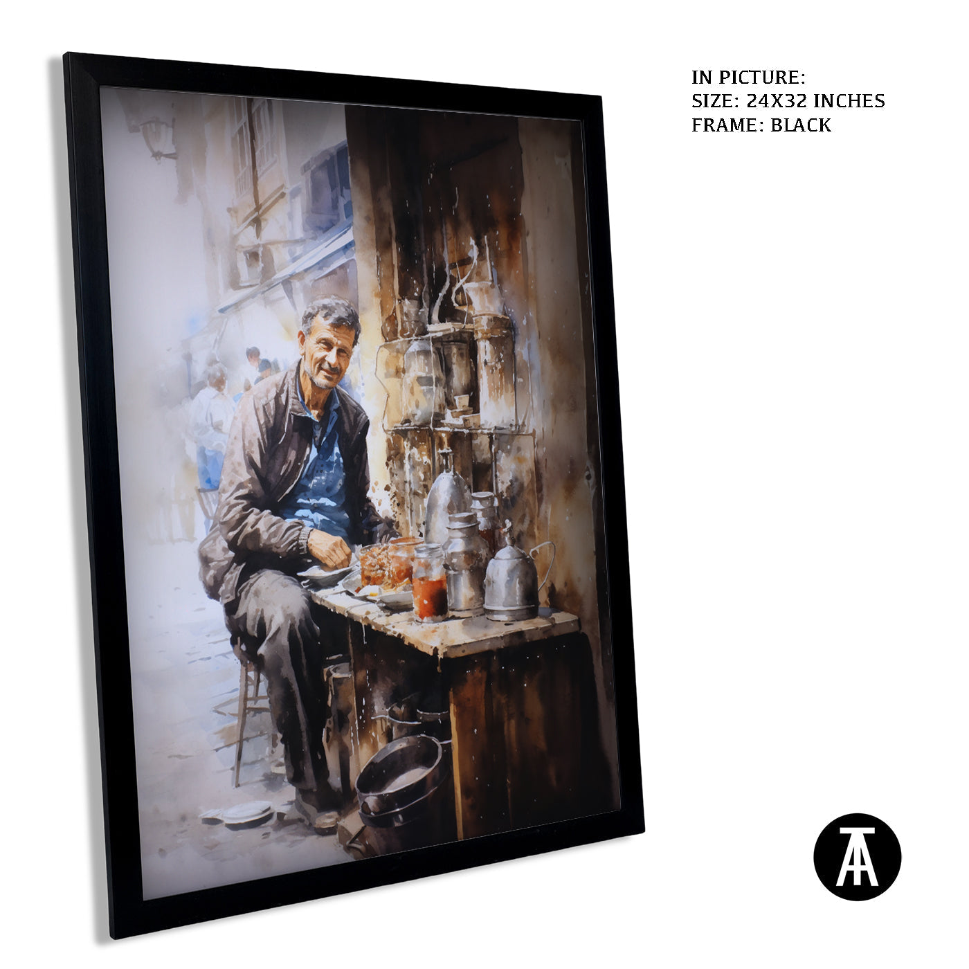 Artwork in Metal Earling Silver Frame