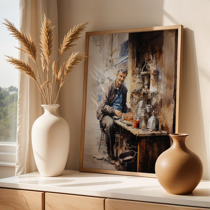 Istanbul Painting in a Lifestyle Setting