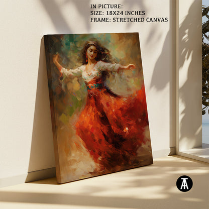 Artwork in Natural Wood Frame