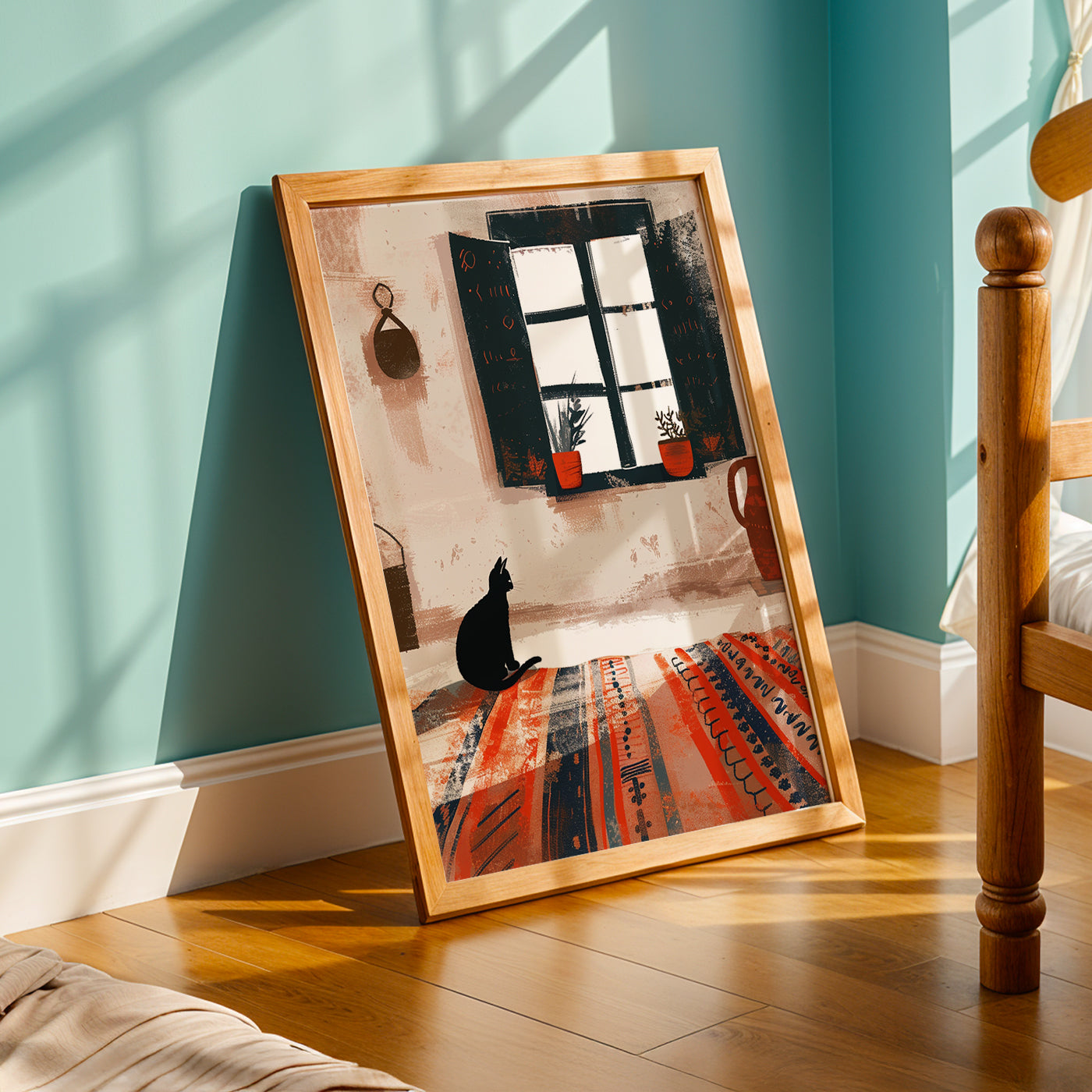 Praha Bohemian Artwork in a Lifestyle Setting