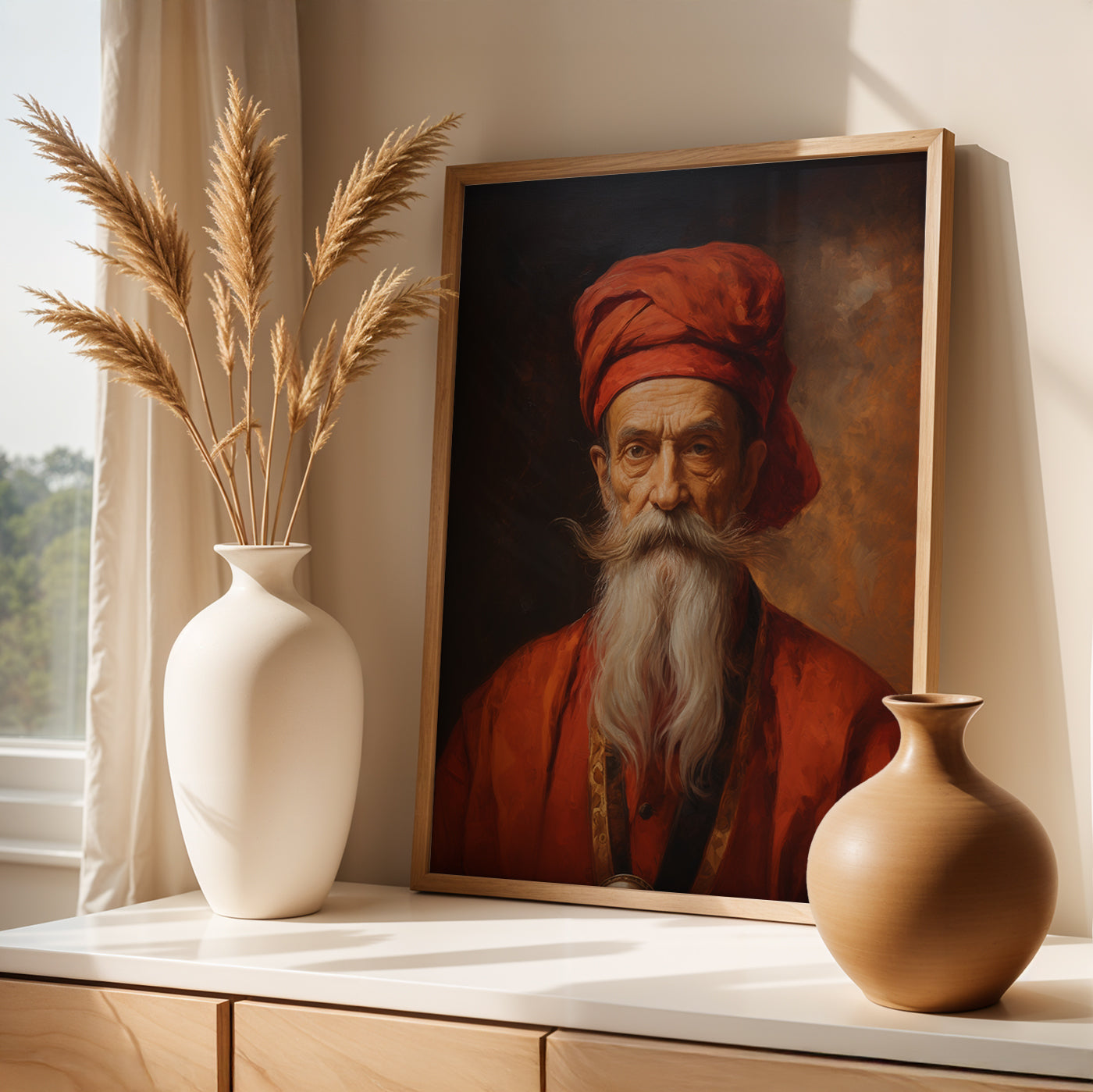 Istanbul Painting in a Lifestyle Setting