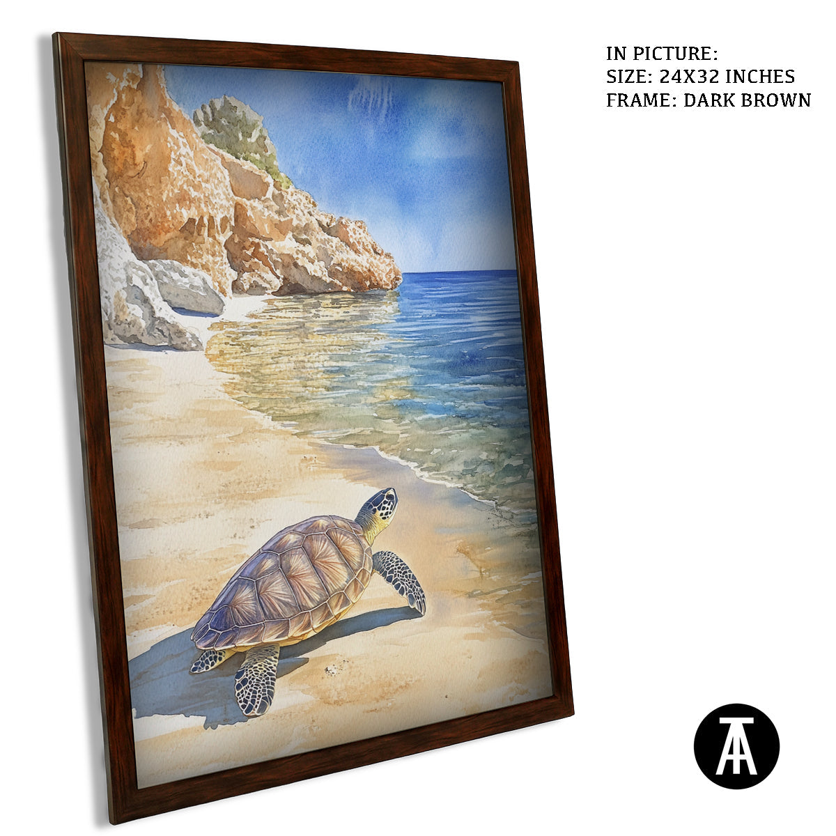 Artwork in Metal Champagne Gold Frame