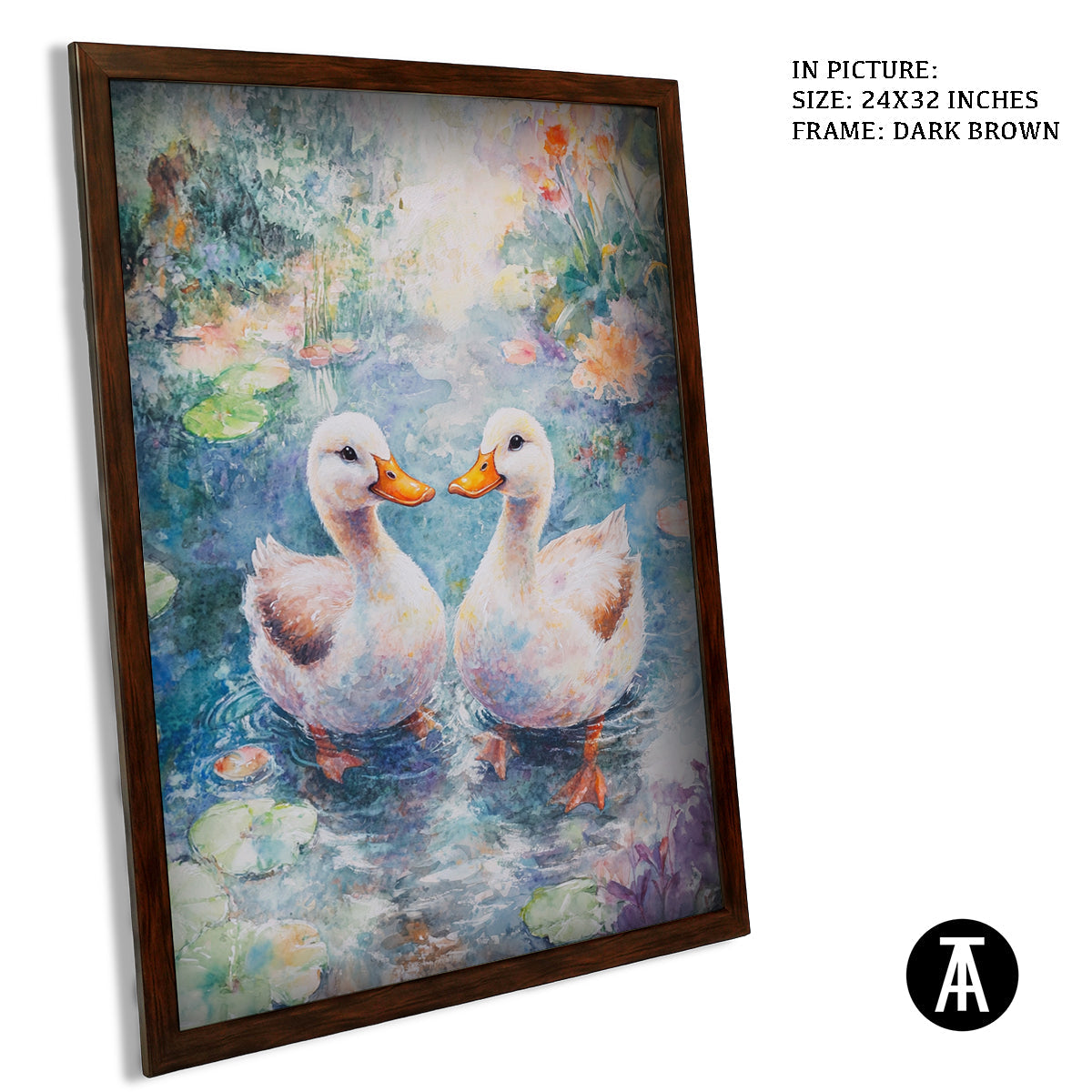 Artwork in Metal Champagne Gold Frame