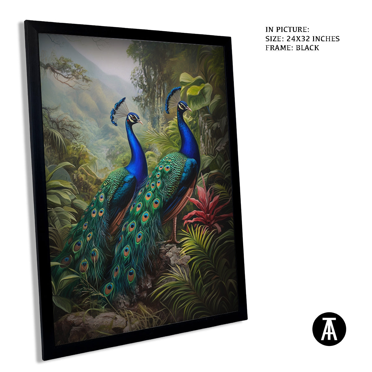Artwork in Metal Earling Silver Frame