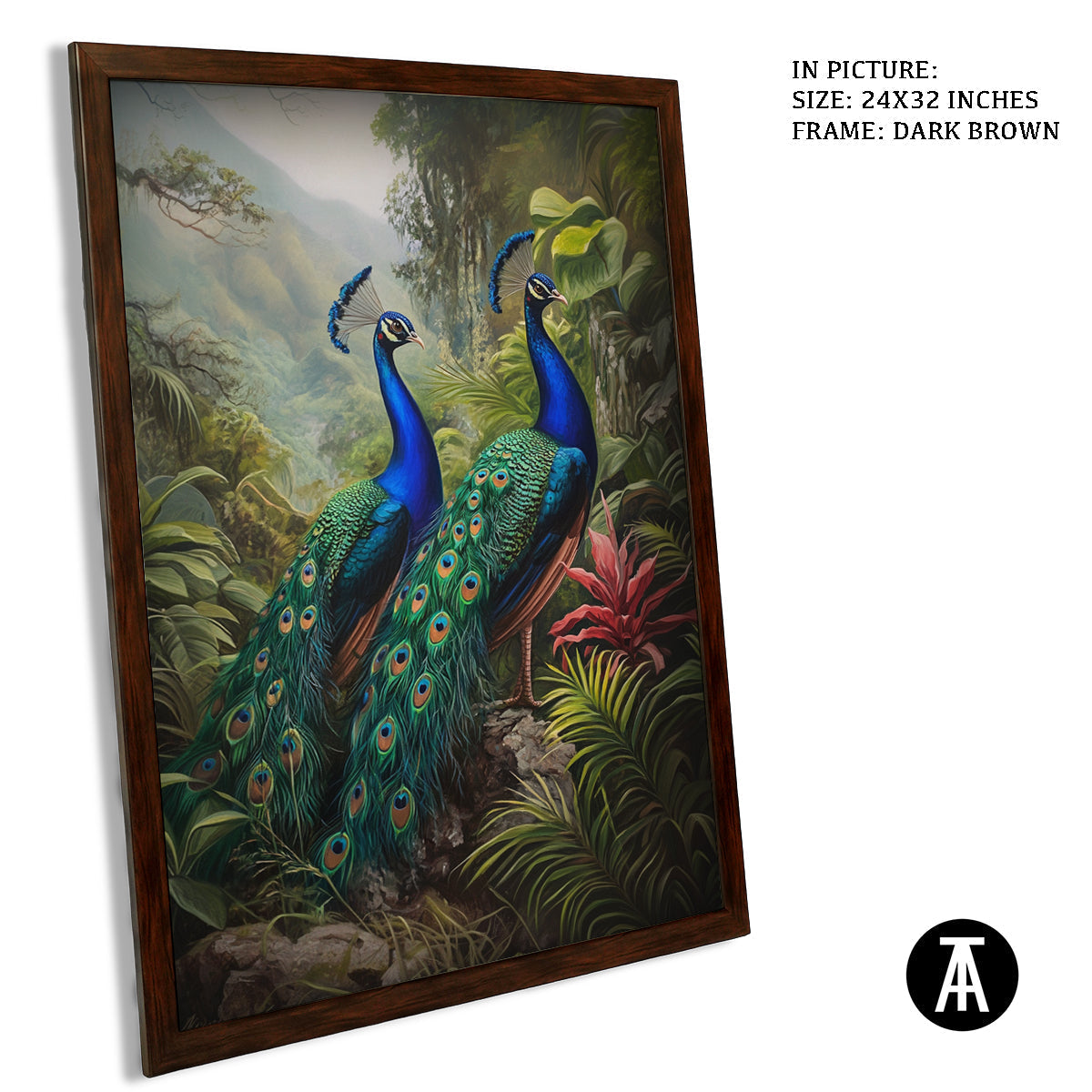 Artwork in Metal Champagne Gold Frame