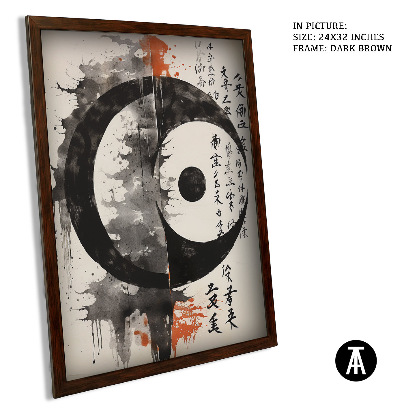Artwork in Metal Champagne Gold Frame