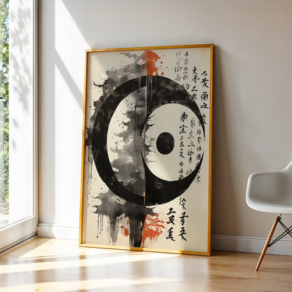 Abstract Painting in a Lifestyle Setting