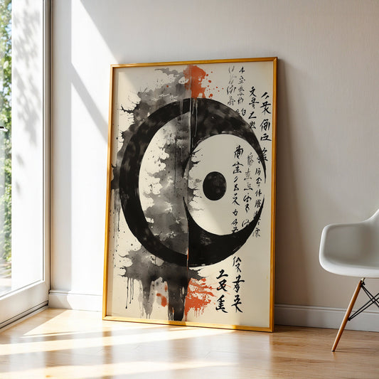 Abstract Painting in a Lifestyle Setting
