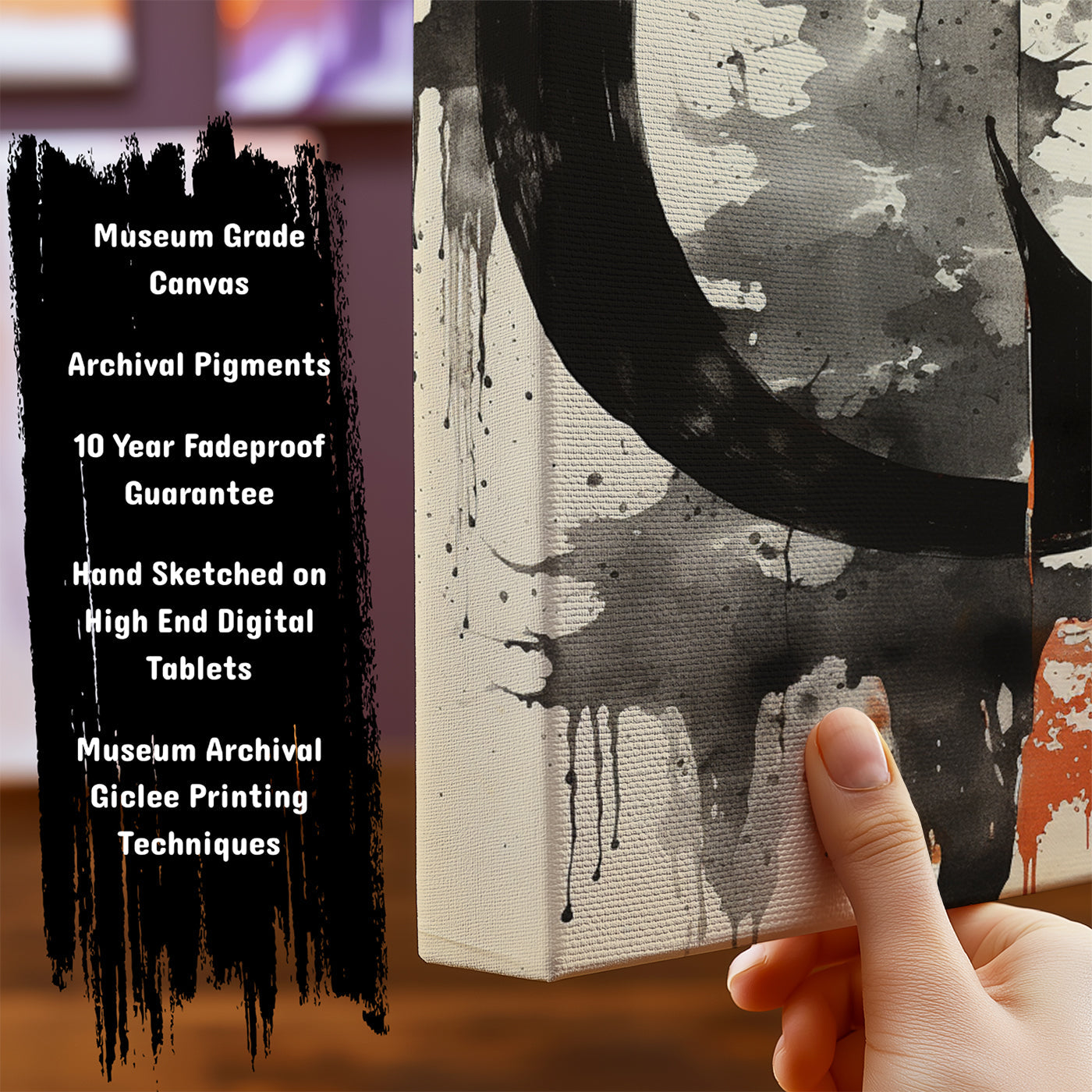 Information about Abstract Canvas Art Print