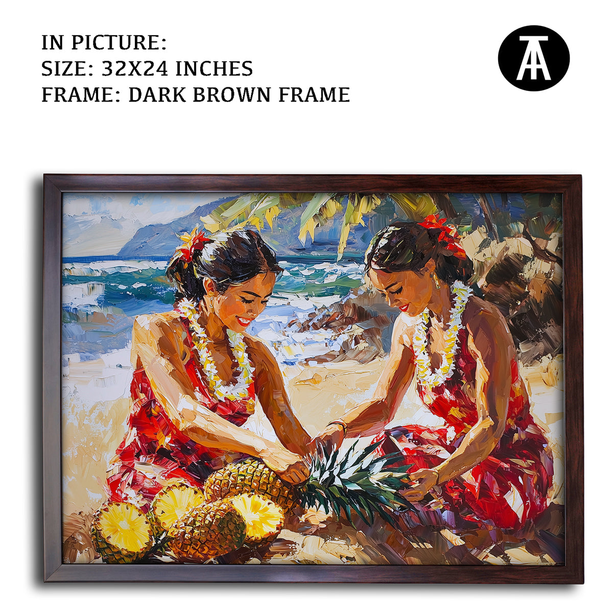 Artwork in Metal Champagne Gold Frame