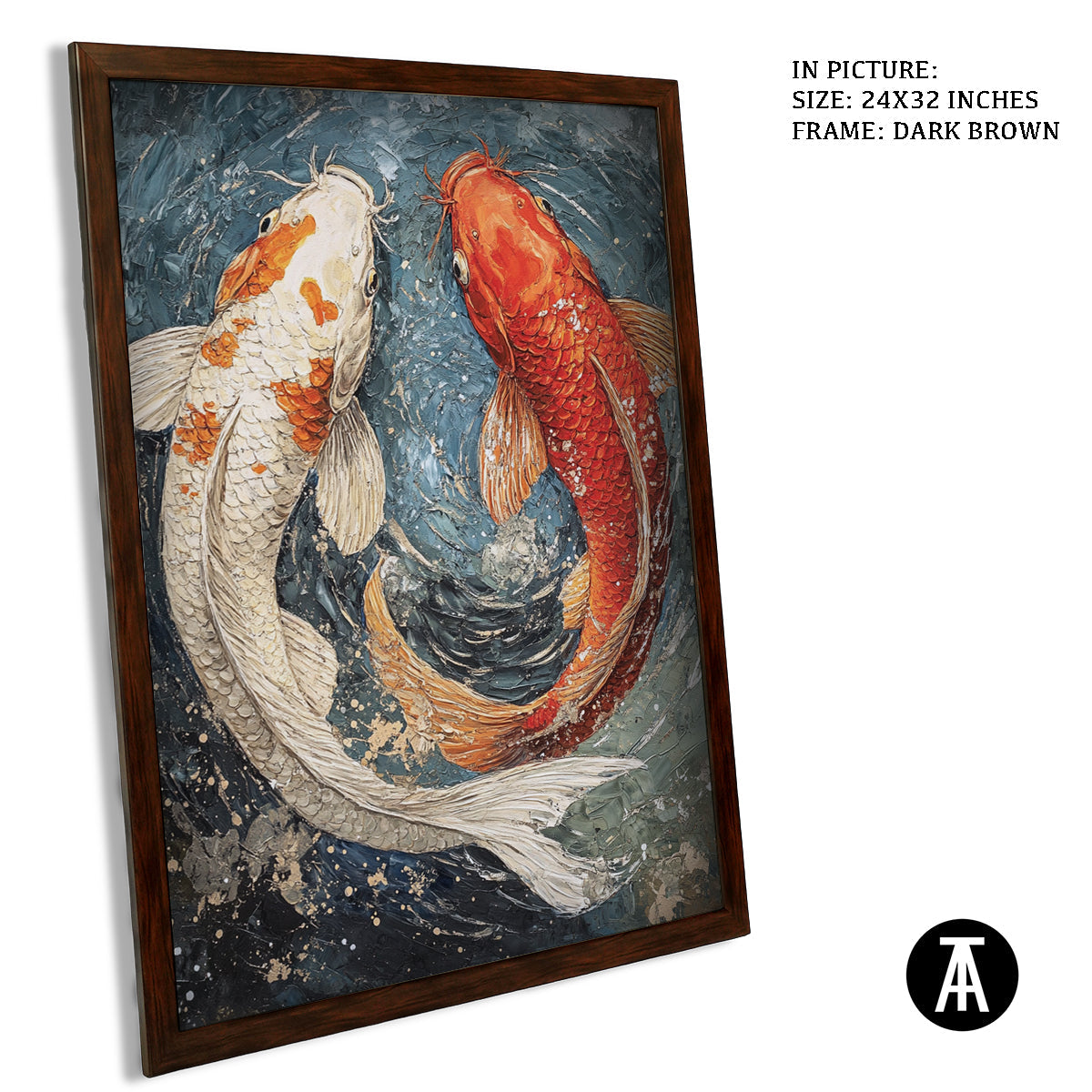 Artwork in Metal Champagne Gold Frame