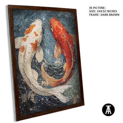 Artwork in Metal Champagne Gold Frame