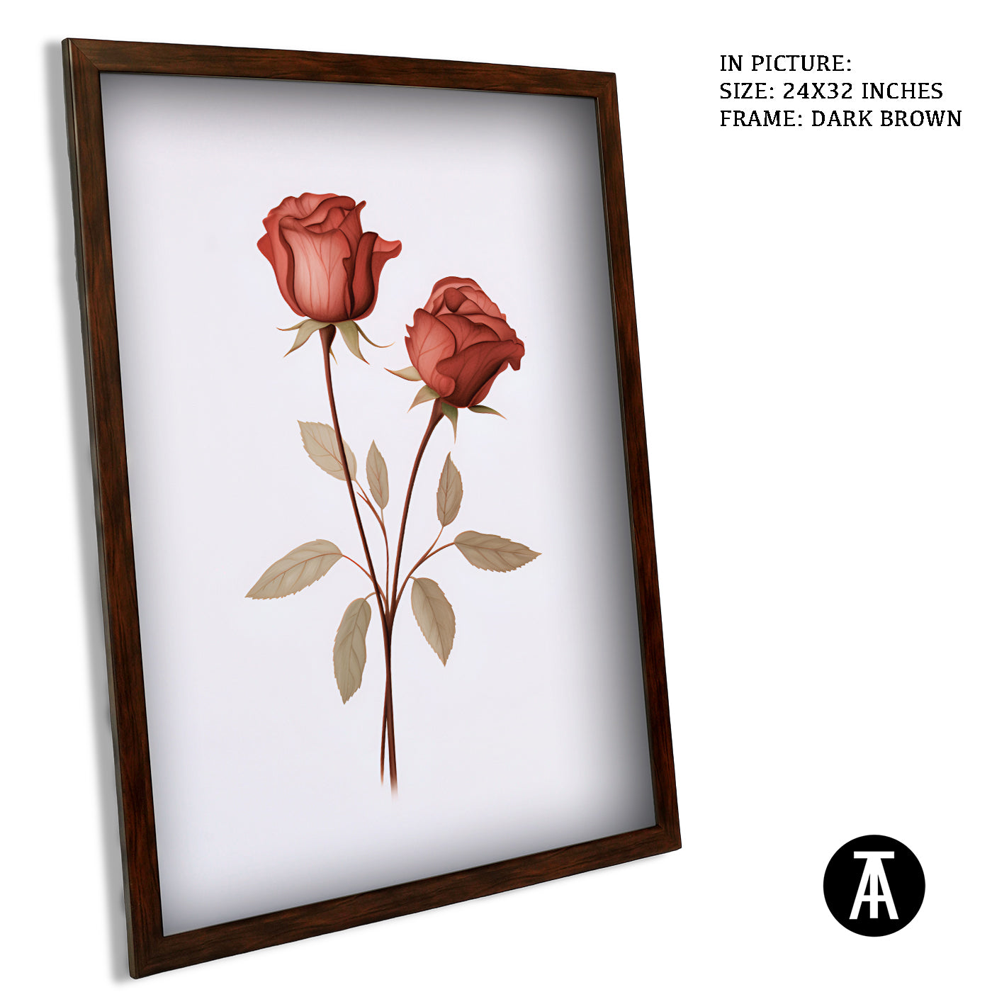 Artwork in Metal Champagne Gold Frame