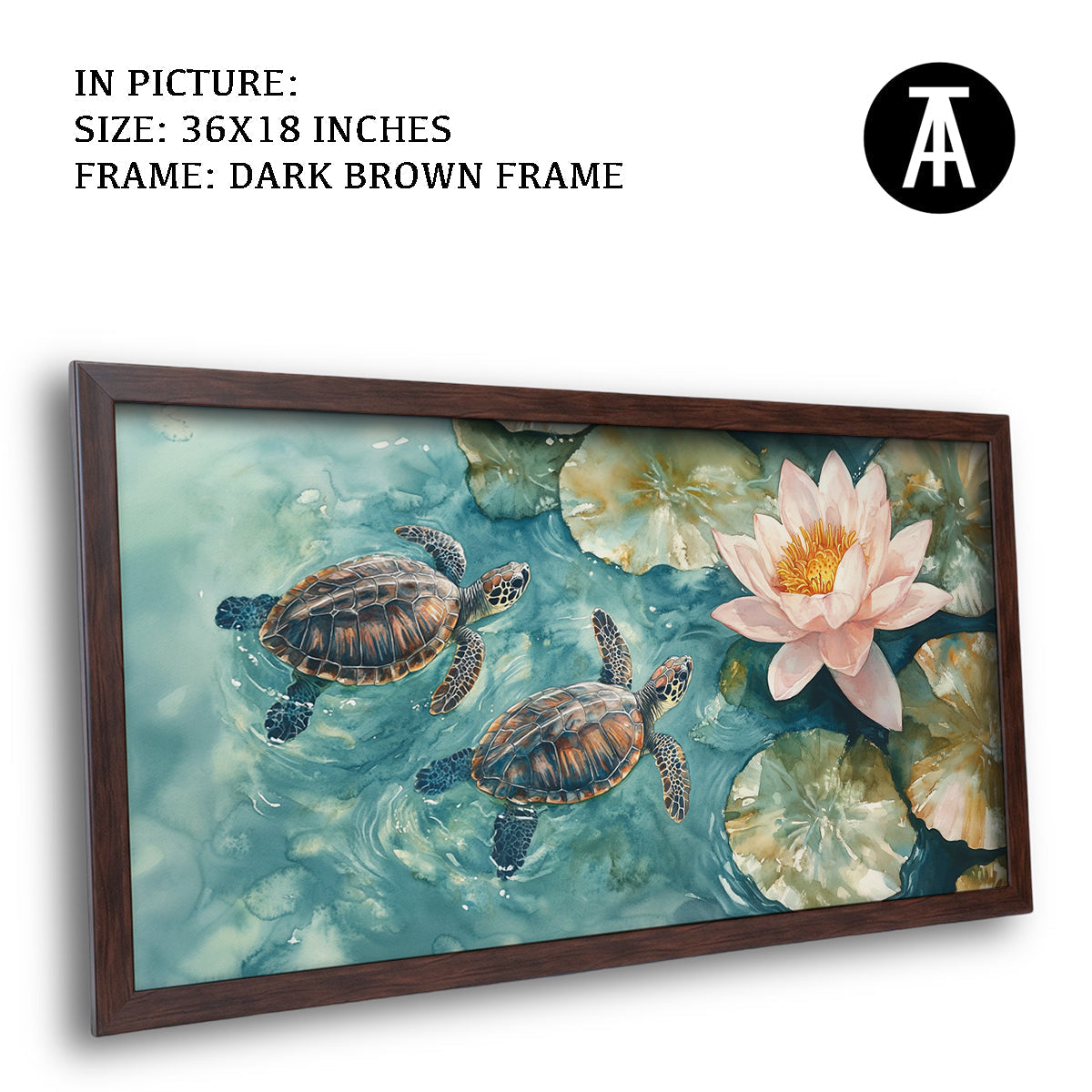 Artwork in Metal Champagne Gold Frame