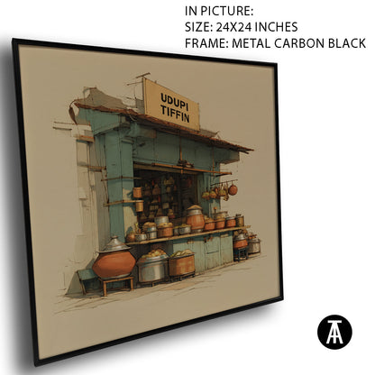 Artwork in Carbon Black Meta Frame