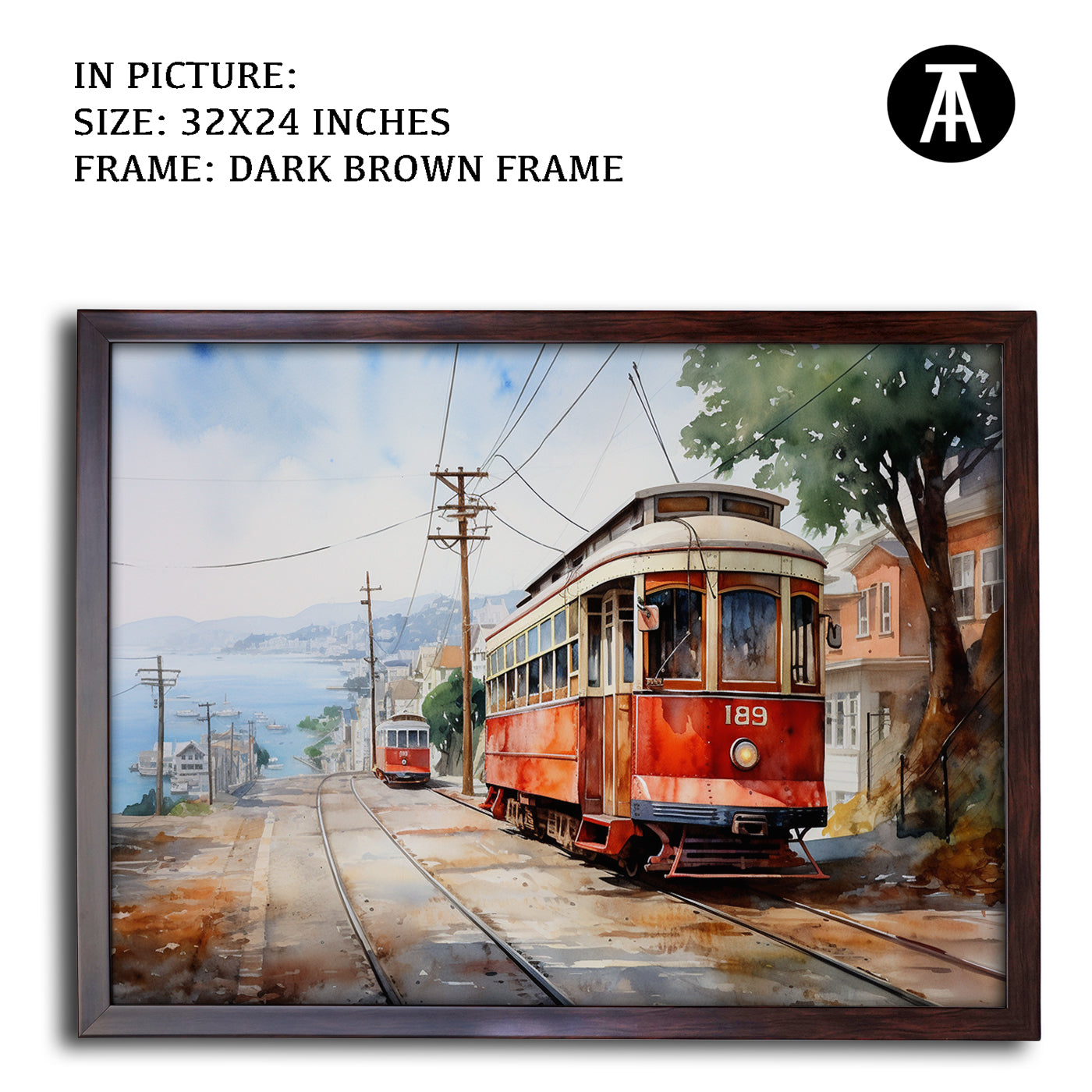 Artwork in Metal Champagne Gold Frame