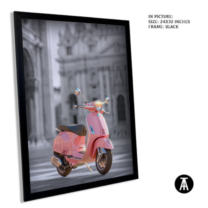 Sample Artwork in Black Frame
