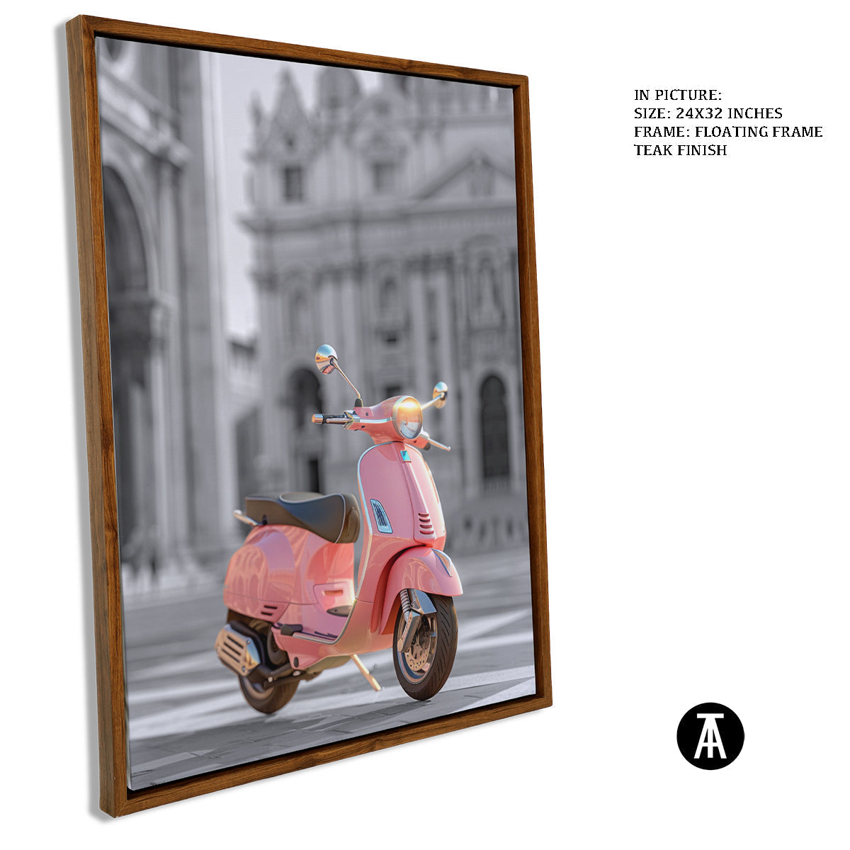 Sample Artwork in Floating Frame