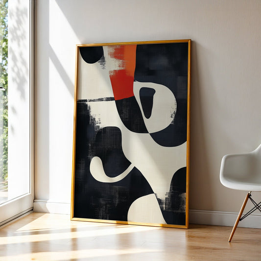 Abstract Art in a Lifestyle Setting Urbanic Forms by NYC Abstract
