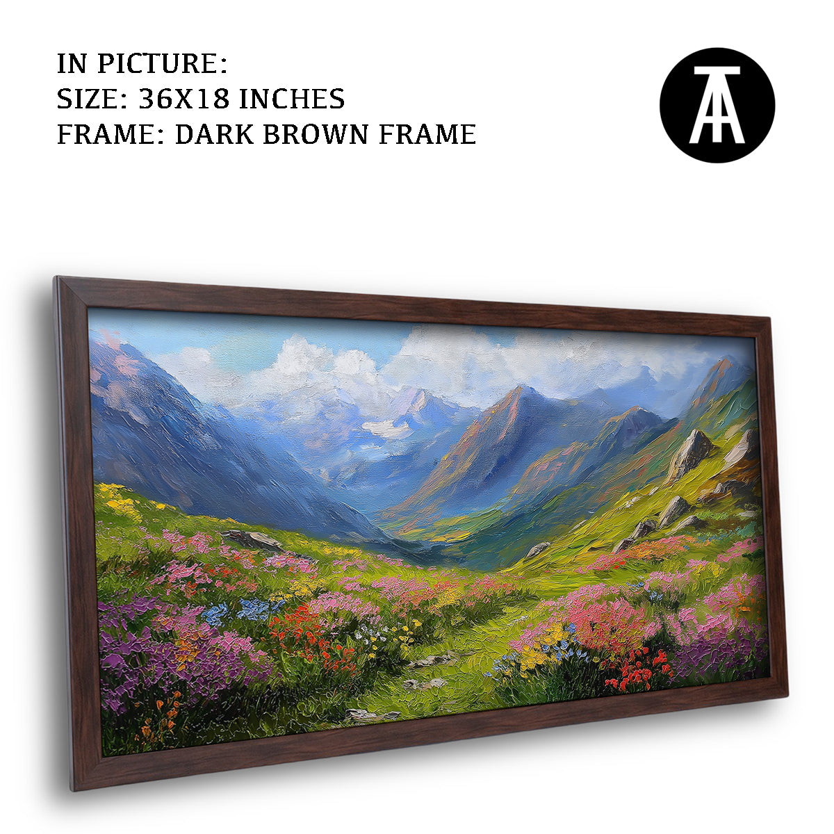 Artwork in Metal Champagne Gold Frame