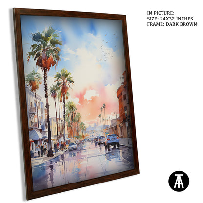 Artwork in Metal Champagne Gold Frame