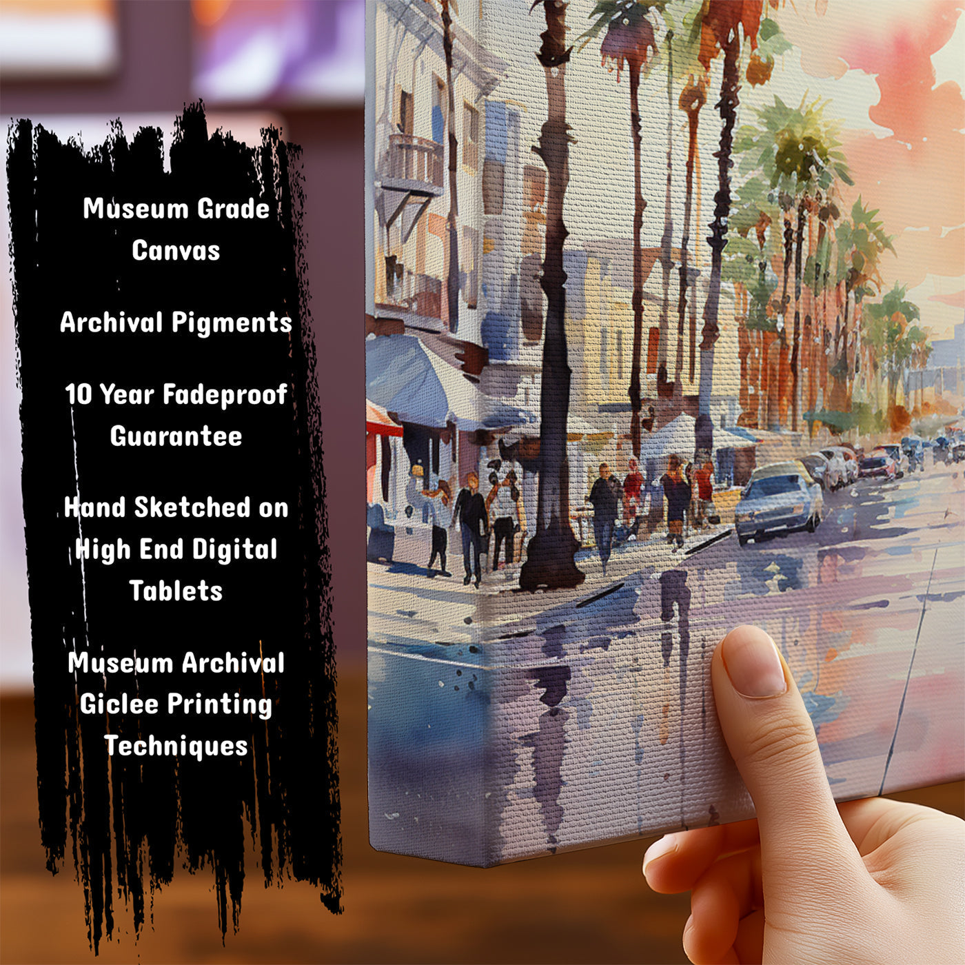 Information about California Canvas Art Print