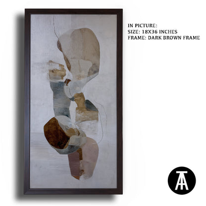 Artwork in Dark Brown Frame