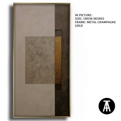 Artwork in Light Brown Frame