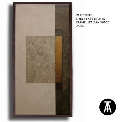 Artwork in Natural Wood Frame