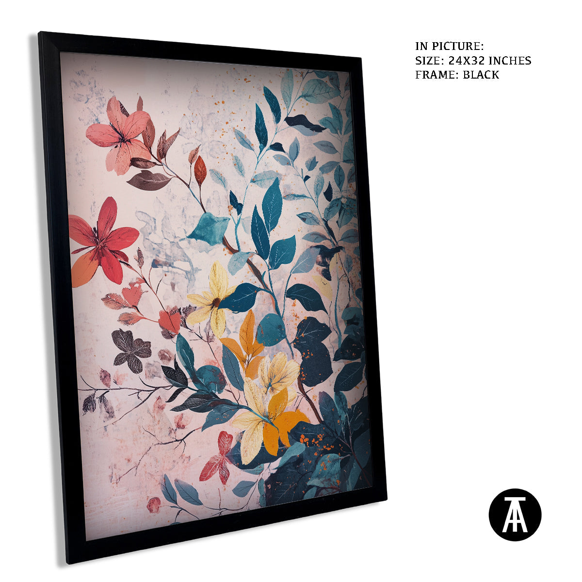 Sample Artwork in Black Frame
