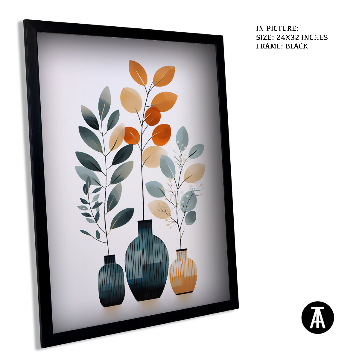 Sample Artwork in Black Frame
