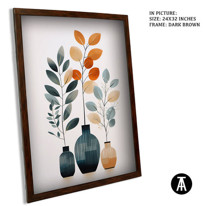 Sample Artwork in Dark Brown Frame