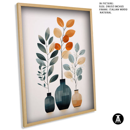 Sample Artwork in Italian Wood Framing Natural