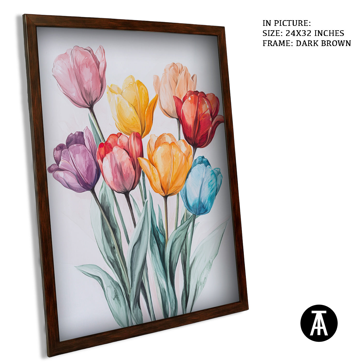 Artwork in Metal Champagne Gold Frame