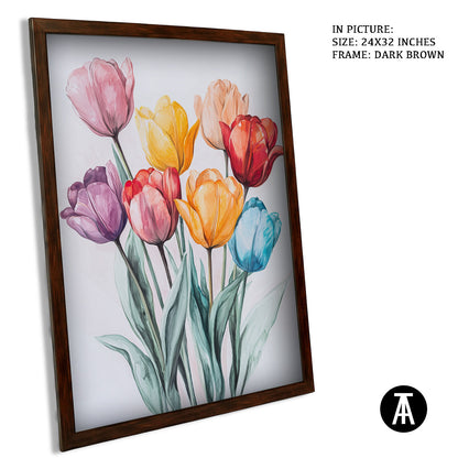 Artwork in Metal Champagne Gold Frame