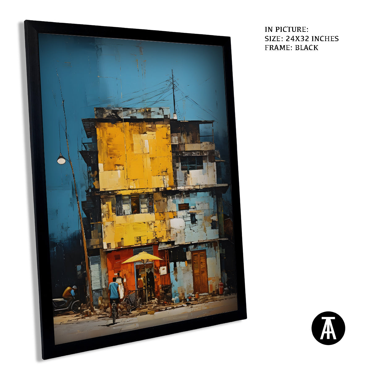 Sample Artwork in Black Frame