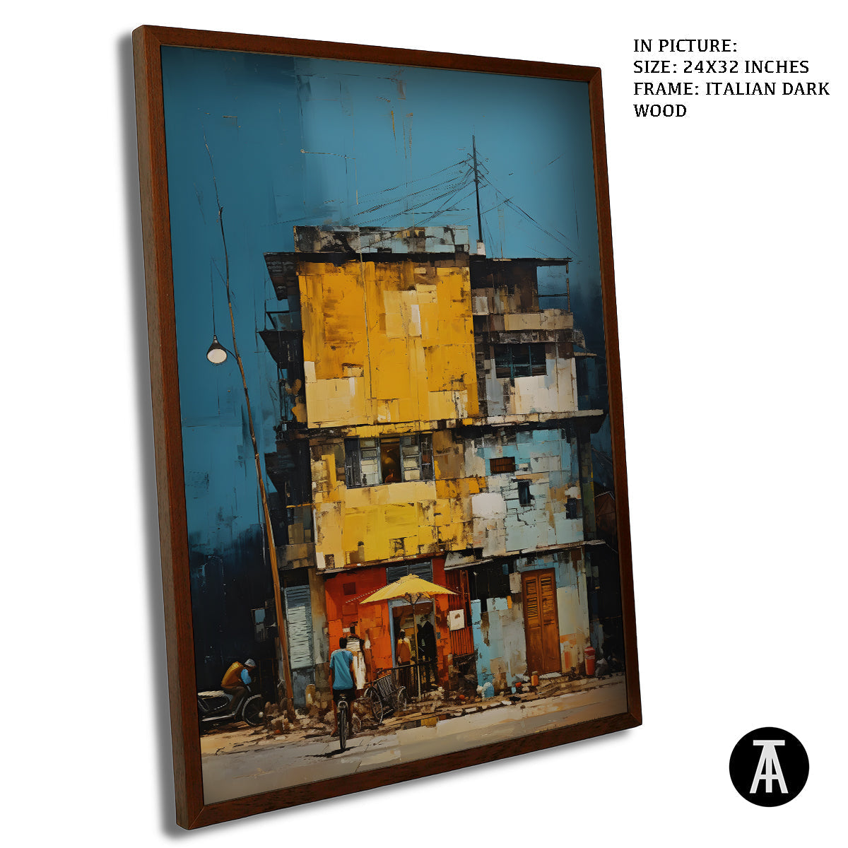 Sample Artwork in Italian Wood Framing Dark