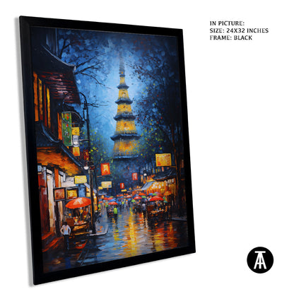 Sample Artwork in Black Frame