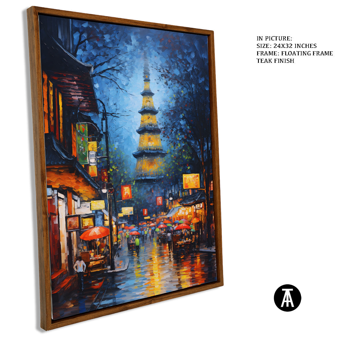 Sample Artwork in Floating Frame