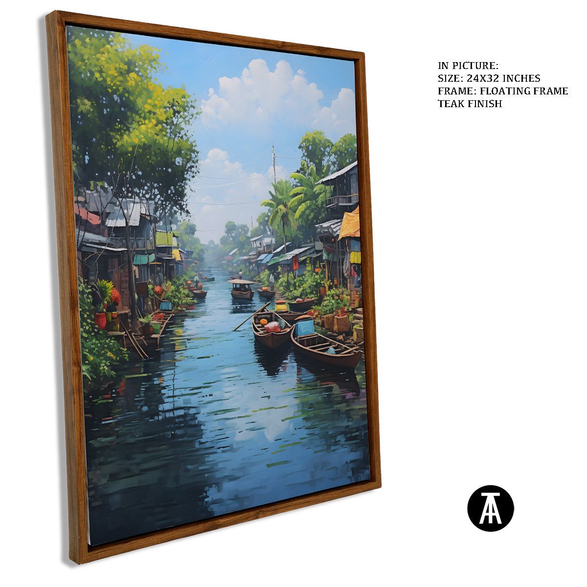 Sample Artwork in Floating Frame