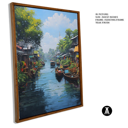Sample Artwork in Floating Frame