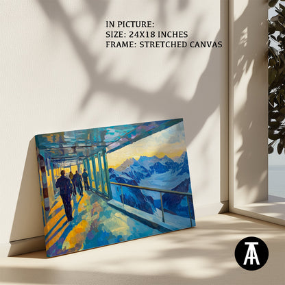 Artwork in Natural Wood Frame