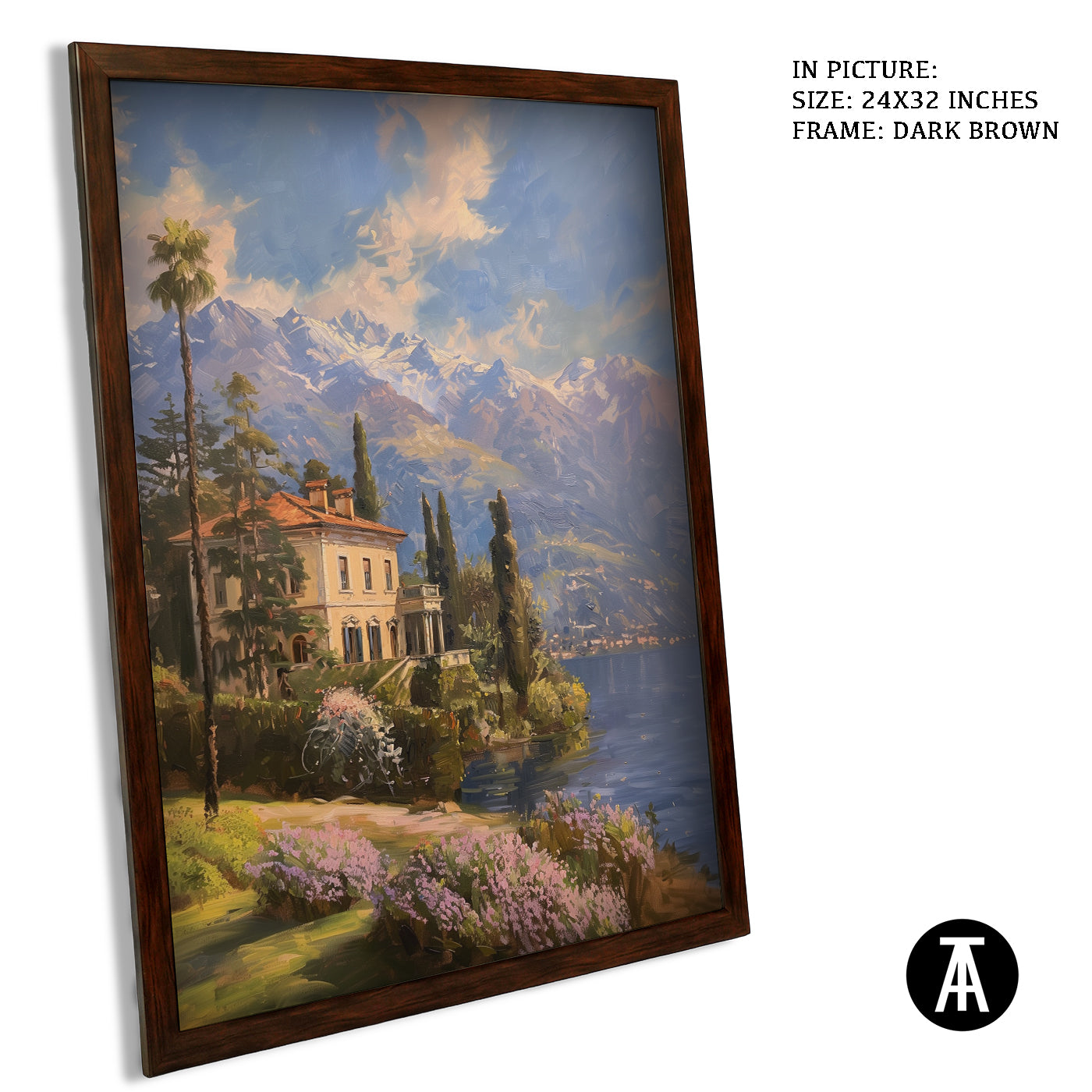Artwork in Metal Champagne Gold Frame