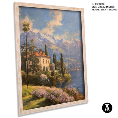 Artwork in Dark Brown Frame