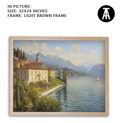 Artwork in Dark Brown Frame