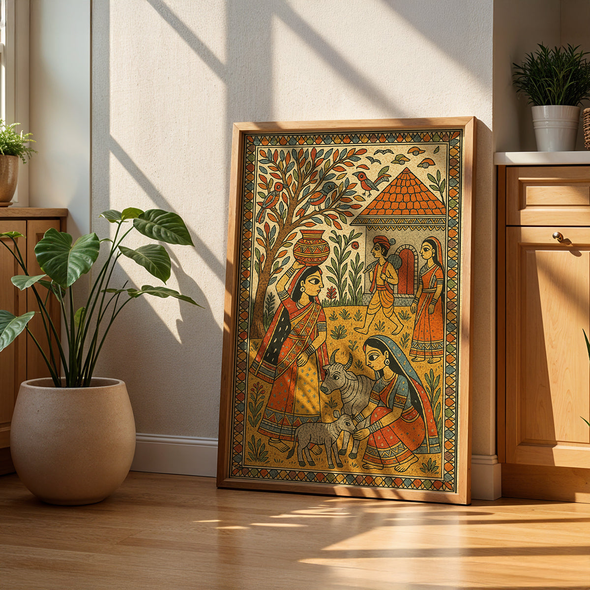 Heritage Indian Painting in a Lifestyle Setting