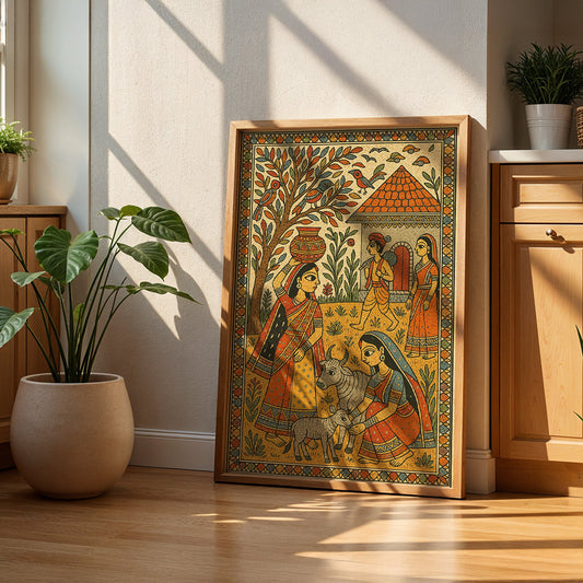 Heritage Indian Painting in a Lifestyle Setting